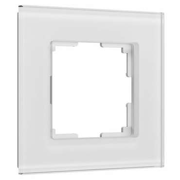 Рамка из стекла на 1 пост Senso белый soft-touch W0013101