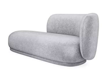 Кушетка-диван Lucca серого цвета правая