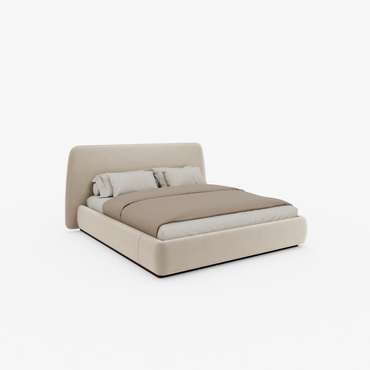 Кровать Bruno 160х200 бежевого цвета с подъемным механизмом