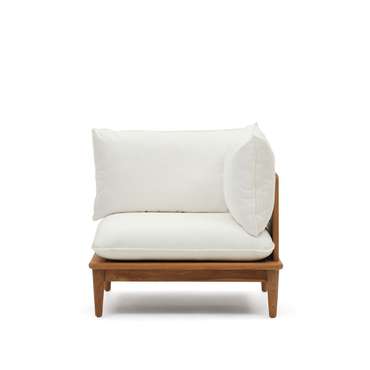 Угловое кресло Portitxol бело-коричневого цвета