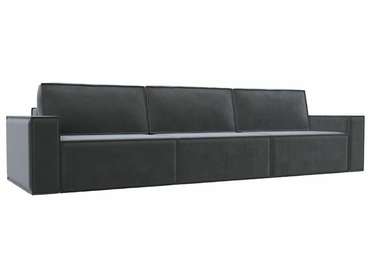Прямой диван-кровать Куба лонг серого цвета