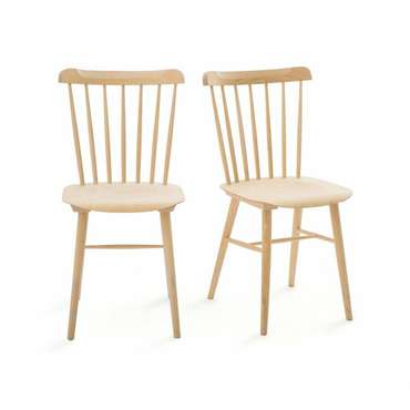 Комплект из 2 обеденных стульев Ivy бежевого цвета