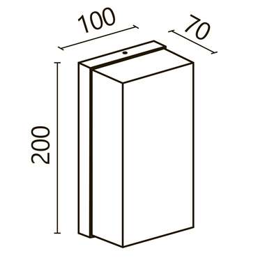Настенный светильник (бра) Outdoor O454WL-L10GF3K Badd Outdoor