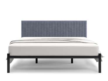 Кровать Лофт Mellisa Steccato 160х200 серого цвета без подъемного механизма