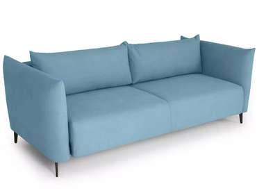 Диван-кровать Menfi голубого цвета с металлическими ножками