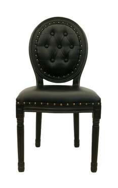 Стул Volker Button Black с мягкой обивкой