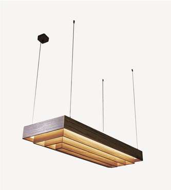 Подвесной светильник Бальдр из массива дуба