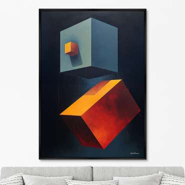 Репродукция картины Cubes the volumetric, No 2, 2024г.