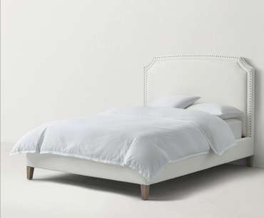 Кровать Antonina 200х200 белого цвета