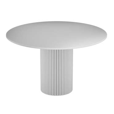 Обеденный стол Trubis Wood L 120 белого цвета
