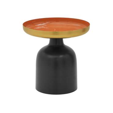 Кофейный стол черно-оранжевого цвета