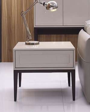 Приставной столик Marbella серо-бежевого цвета не то фото