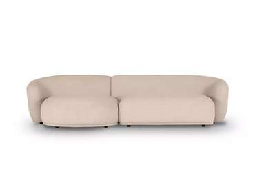 Модульный диван Fabro M бежевого цвета левый