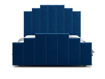 Кровать Velino 120х200 темно-синего цвета с подъемным механизмом