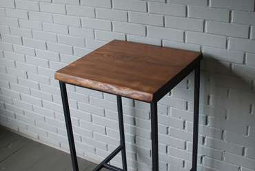 Барный стол Sosna черно-коричневого цвета