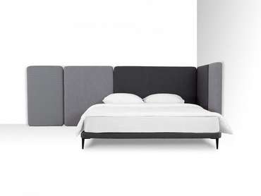 Кровать Licata 160х200 композиция 7 серого цвета