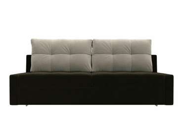 Прямой диван-кровать Мартин коричневого цвета
