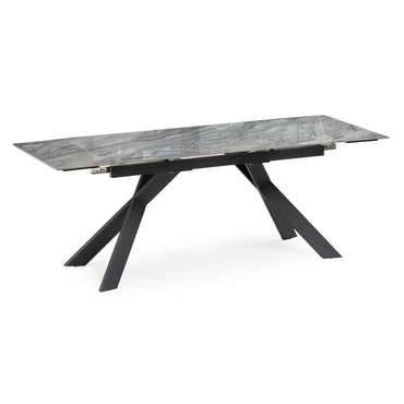 Раздвижной обеденный стол Хилбри серого цвета