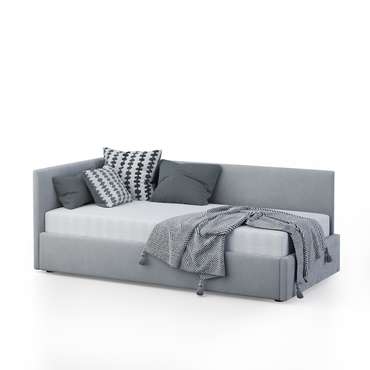 Кровать Меркурий-2 120х190 серого цвета с подъемным механизмом