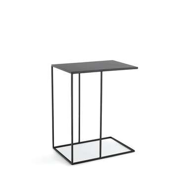 Кофейный стол из металла Hiba черного цвета