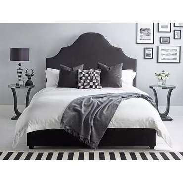 Кровать Attica 140х200 графитового цвета