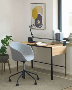 Офисное кресло Yvette светло-серого цвета