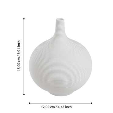 Ваза для декора Mitane белого цвета