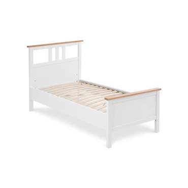 Кровать Кымор 90х200 белого цвета без подъемного механизма