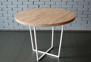 Обеденный стол Oak Round бежевого цвета