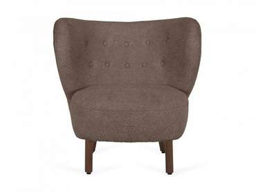 Кресло Lounge Wood коричневого цвета