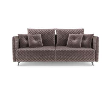 Прямой диван-кровать Вашингтон серо-коричневого цвета