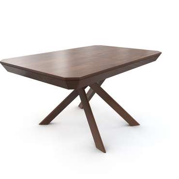 Раздвижной обеденный стол Bezzo коричневого цвета