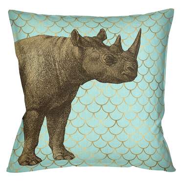 Интерьерная подушка Самый обыкновенный носорог 45х45