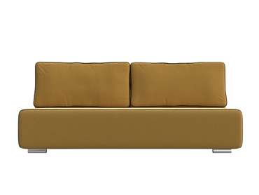 Прямой диван-кровать Уно желтого цвета