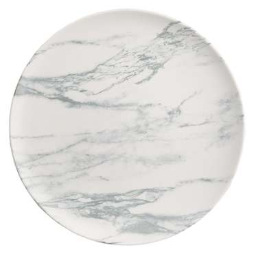 Набор из двух тарелок Marble бело-серого цвета