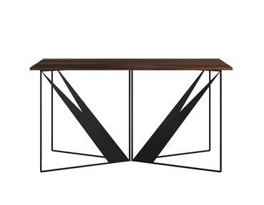 Обеденный стол Оригами черно-коричневого цвета