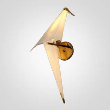 Бра Origami Bird серо-золотого цвета