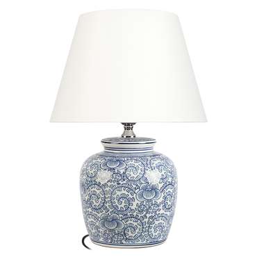 Настольная лампа Orchid 10491T Blue (ткань, цвет белый)