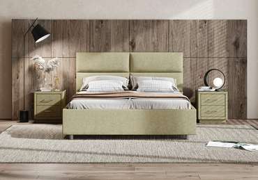 Кровать Omega 180х200 оливкового цвета без основания и подъемного механизма 