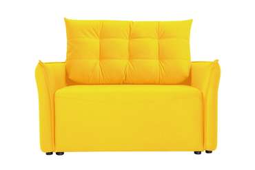 Кресло-кровать Клио-1 желтого цвета с независимым пружинным блоком