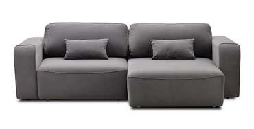 Угловой диван-кровать Тулон коричнево-серого цвета