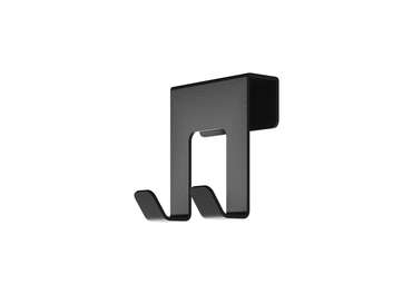 Крючок двойной для вешалки Stripe черного цвета