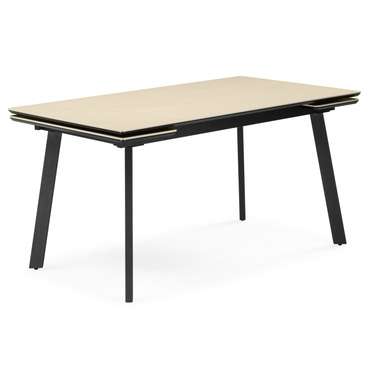 Раздвижной обеденный стол Норман 80х140 бежевого цвета