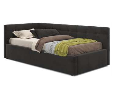 Кровать 90х200 с подъемным механизмом черного цвета