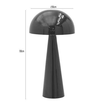 Лампа напольная из металла черного цвета