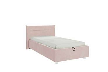 Кровать Альба 90х200 нежно-розового цвета с подъемным механизмом