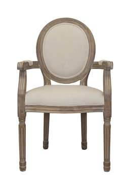 Стул Volker Arm Beige с мягкой обивкой  