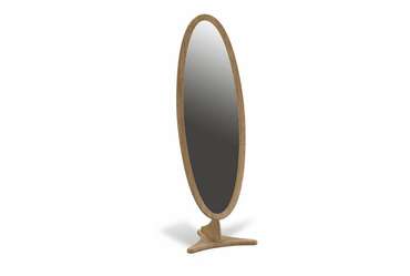 Зеркало напольное Fleuron цвета амбэр с белой патиной