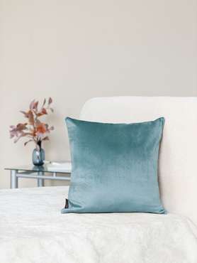 Декоративная подушка Monaco mint 45х45 бирюзового цвета
