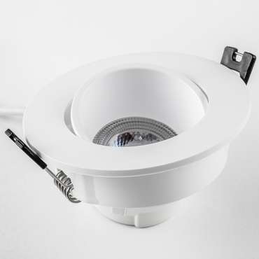 Рамка (светильник) PVC д/LED-модулей 941хх и LED-ламп D50мм SINGO ROUND БЕЛЫЙ